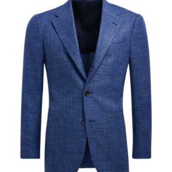 Suitsupply Mid Blue Check/Houndstooth Jacket size 44R - Picture 11 of 11